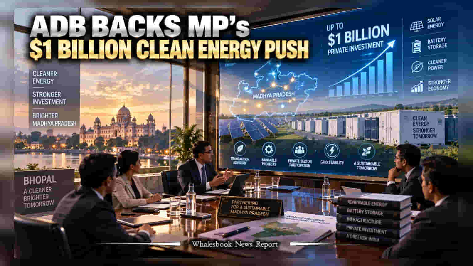 ADB, Madhya Pradesh Partner To Unlock $1 Billion For Green Energy