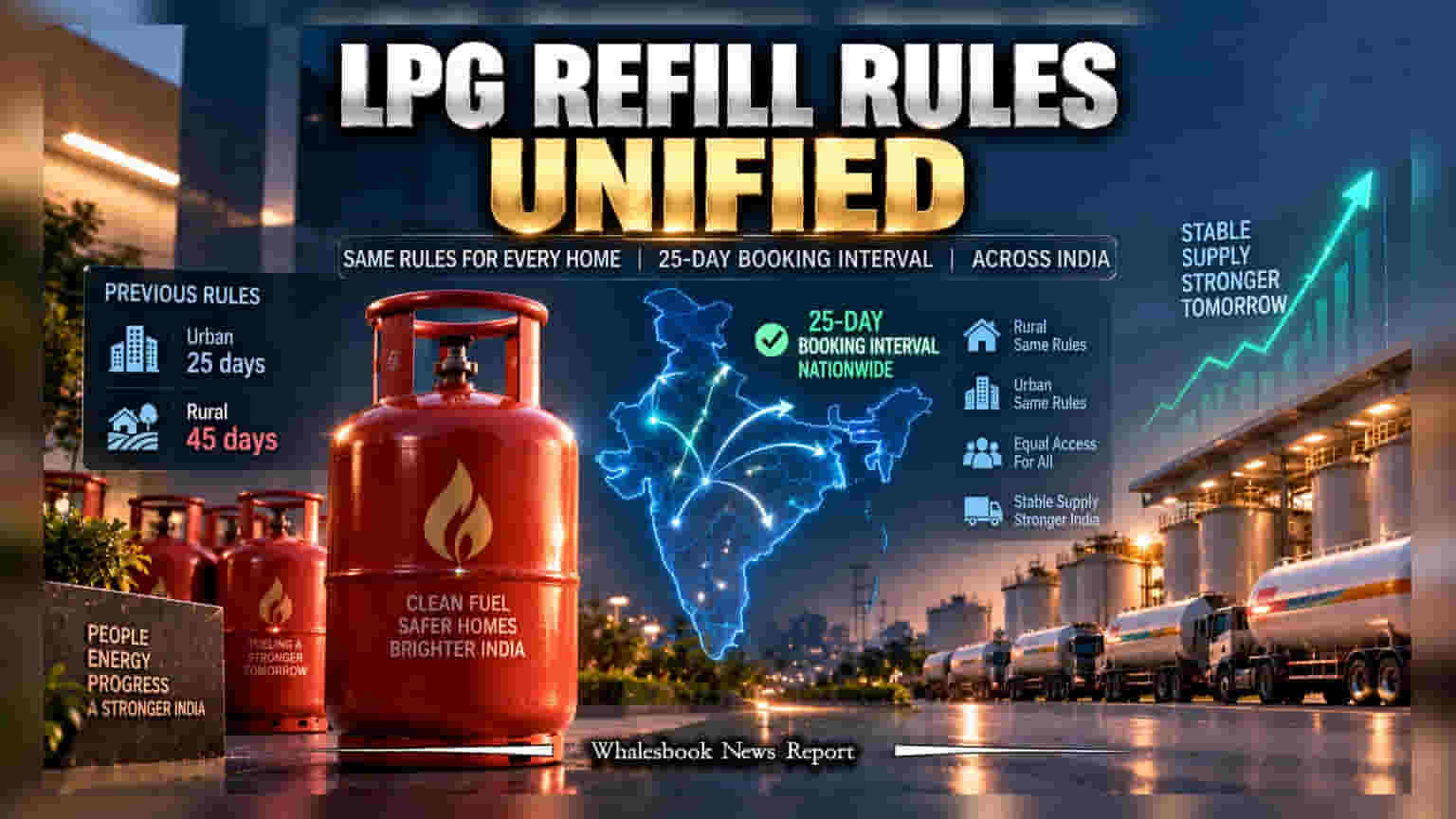 LPG Booking Rules: દેશભરમાં હવે LPG સિલિન્ડર બુકિંગ માટે નવો નિયમ, 25 દિવસનો ગાળો નક્કી