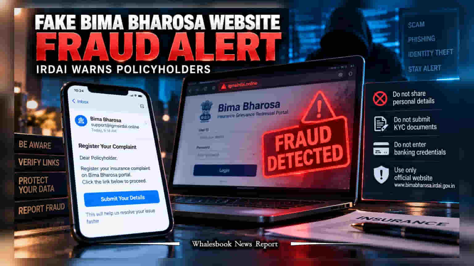 IRDAI ની નકલી વેબસાઇટથી સાવધાન! Bima Bharosa ના નામે થઈ રહી છે ઠગાઈ