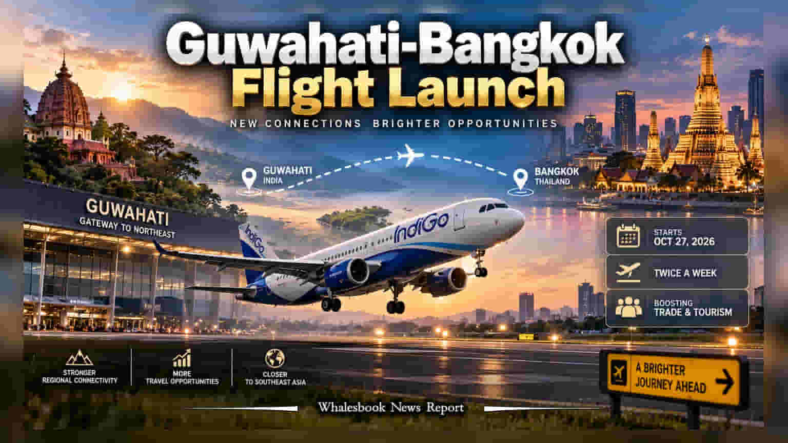IndiGo ਦਾ ਵੱਡਾ ਐਲਾਨ: Guwahati ਤੋਂ Bangkok ਲਈ ਪਹਿਲੀ ਫਲਾਈਟ **27 ਅਕਤੂਬਰ** ਨੂੰ, ਜਾਣੋ ਪੂਰੀ ਡਿਟੇਲ