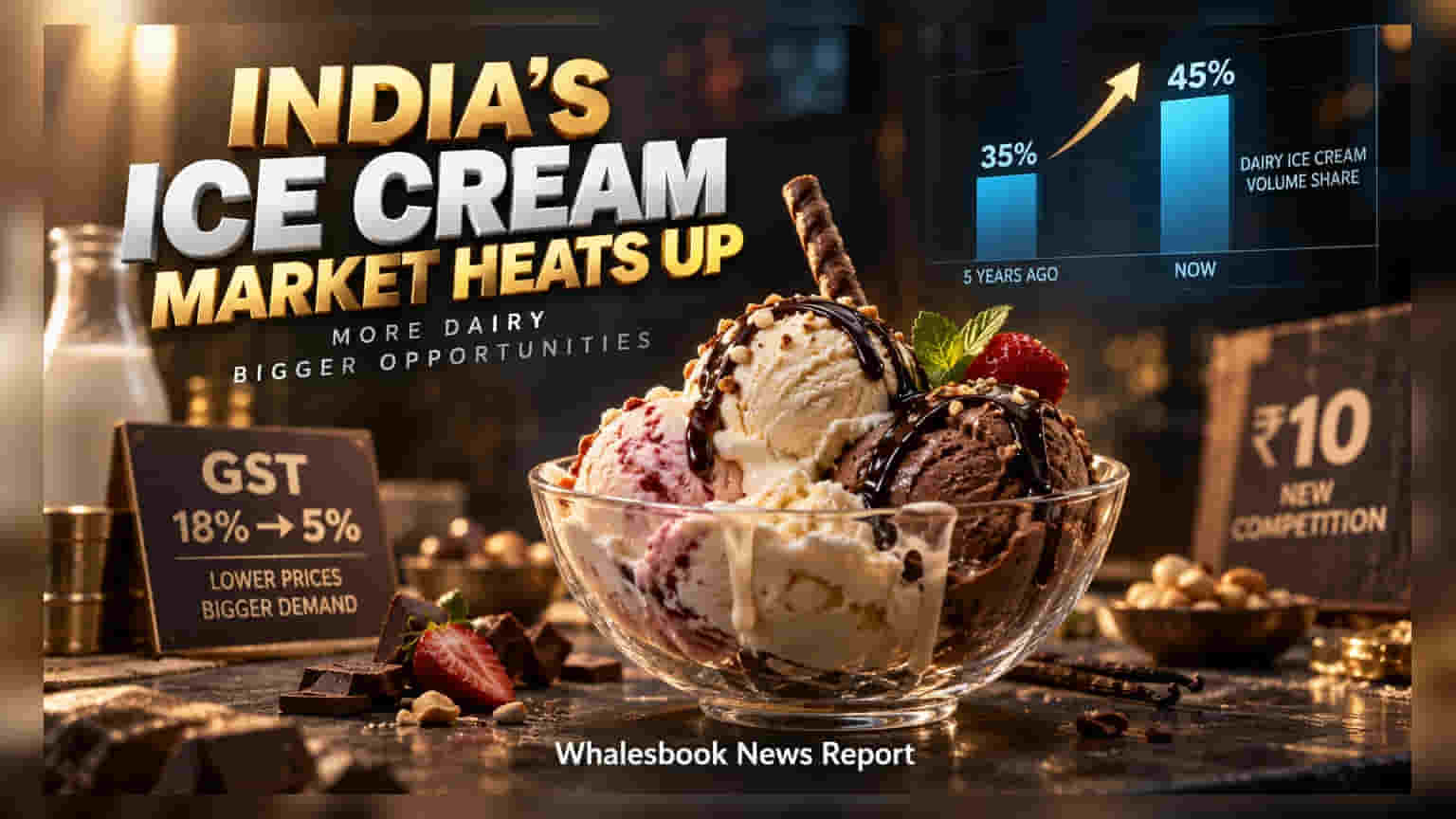 India Ice Cream Market: ડેરી પ્રોડક્ટ્સની ડિમાન્ડ વધી, Reliance ની એન્ટ્રીથી વધશે ટક્કર