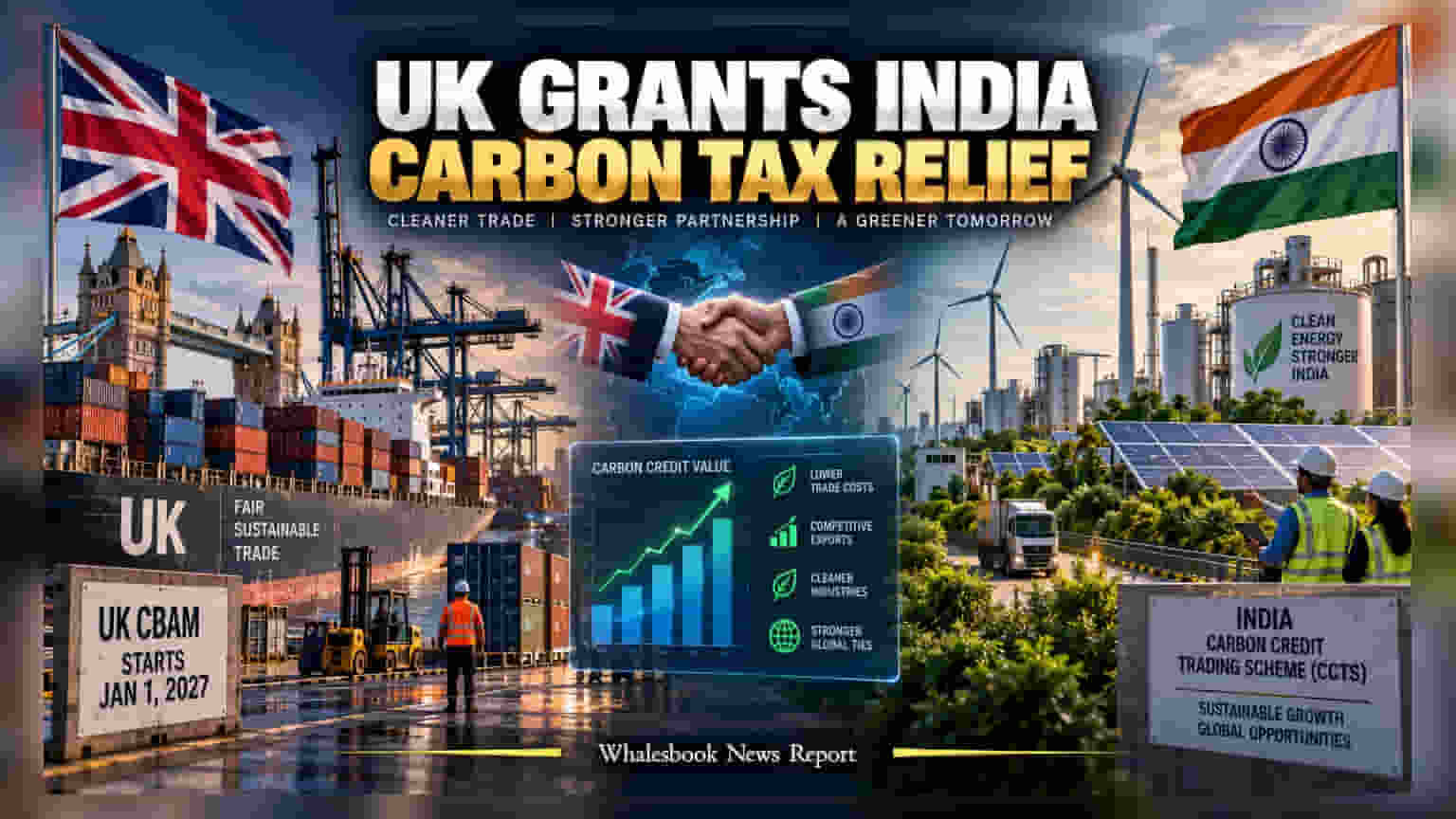 UK Carbon Tax Relief: ભારતીય નિકાસકારો માટે મોટા રાહતના સમાચાર, 2027 પહેલાં ડબલ ટેક્સમાંથી મુક્તિ