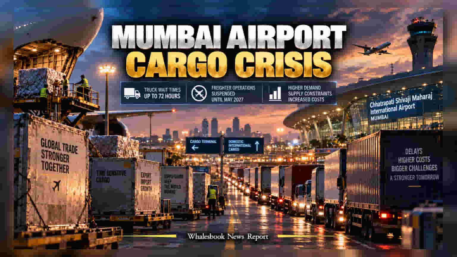 Mumbai Airport Cargo Crisis: રનવે રિપેરિંગને કારણે **72 કલાક**નો વેઇટિંગ ટાઈમ, Adani Airport Holdings માટે આ ટ્રાન્ઝિશન છે મોટો ટેસ્ટ