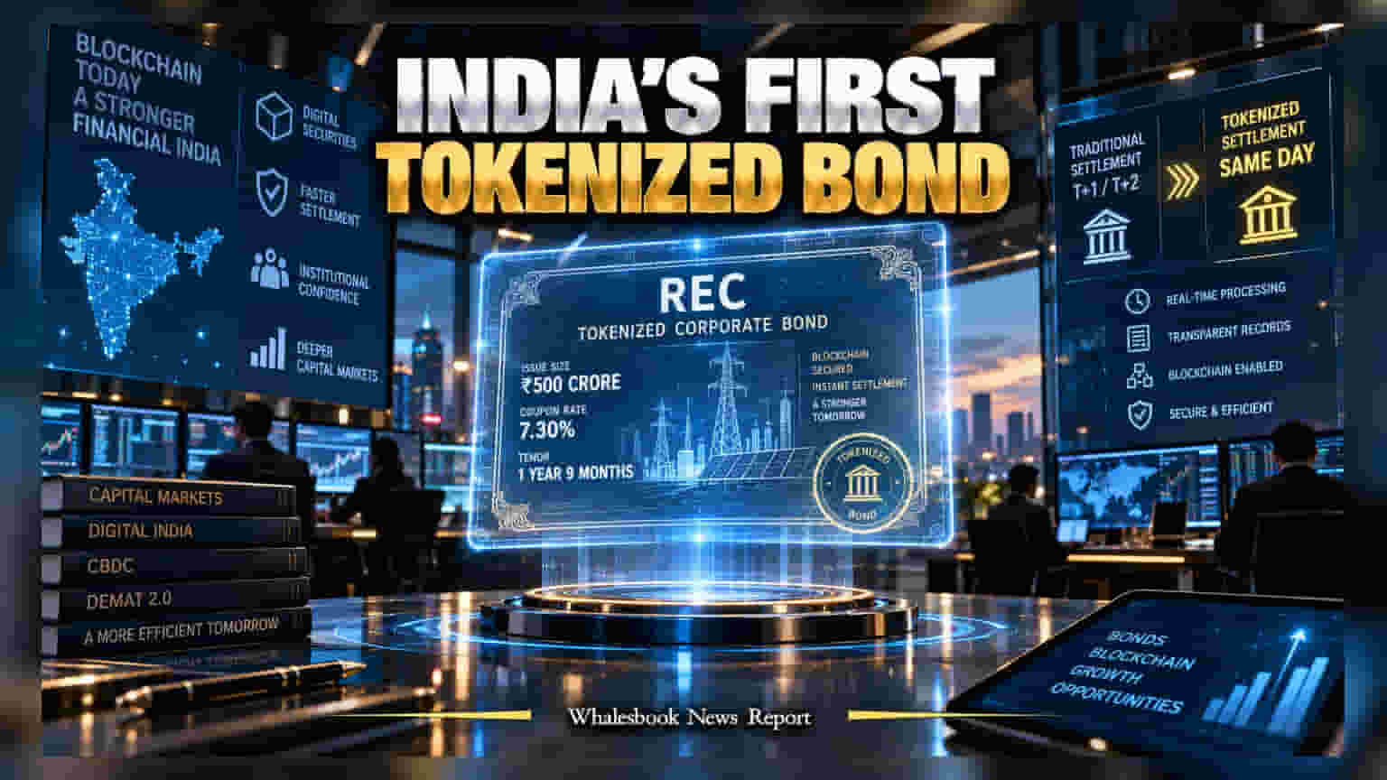 REC Issues India’s First Tokenized Bond Worth ₹500 Crore