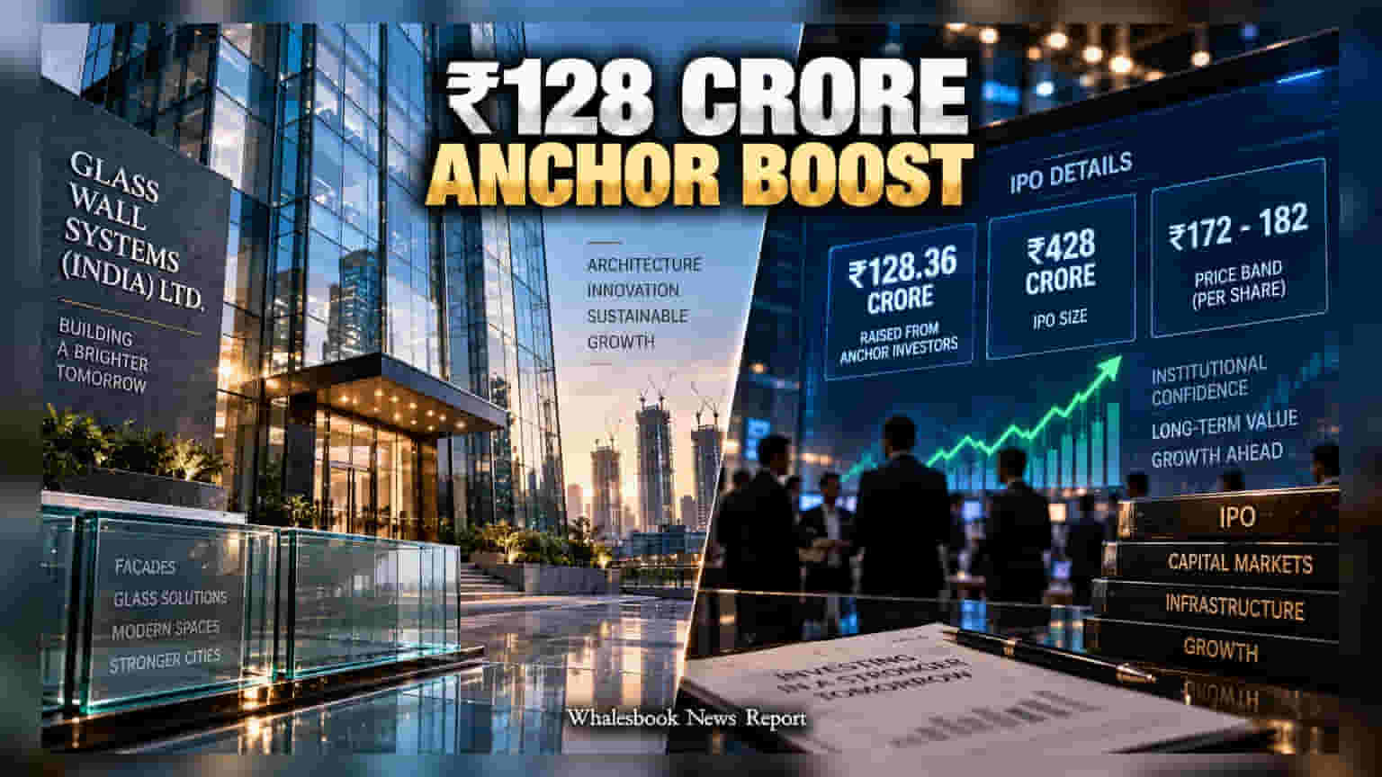 Glass Wall Systems IPO: ਨਿਵੇਸ਼ਕਾਂ ਨੇ ਦਿਖਾਇਆ ਭਰੋਸਾ, Anchor Investors ਨੇ ਲਾਏ **₹128 ਕਰੋੜ**