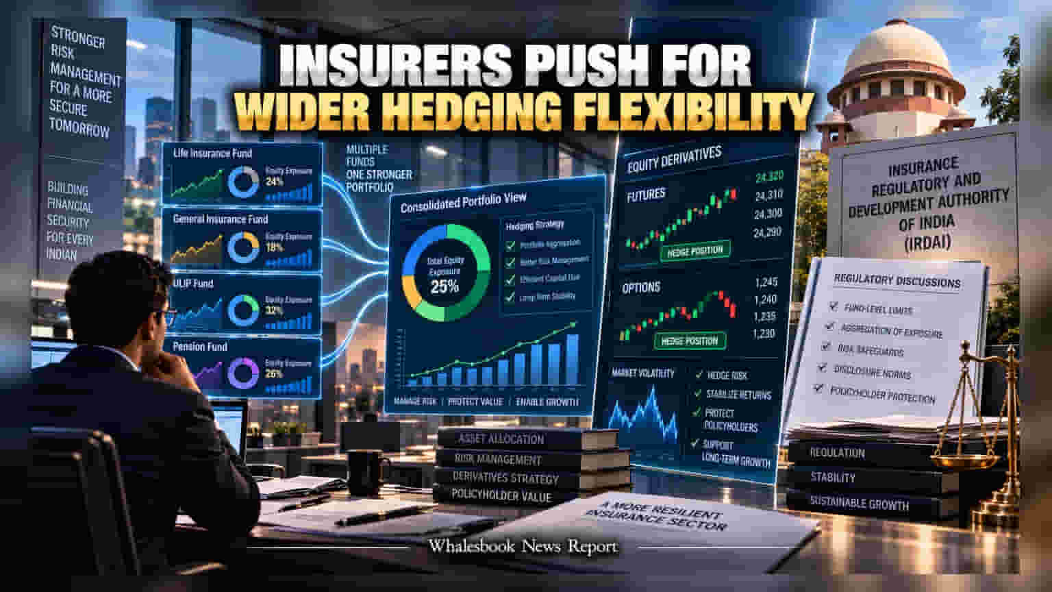 Insurers Seek IRDAI Nod to Aggregate Equity Derivative Limits for Hedging