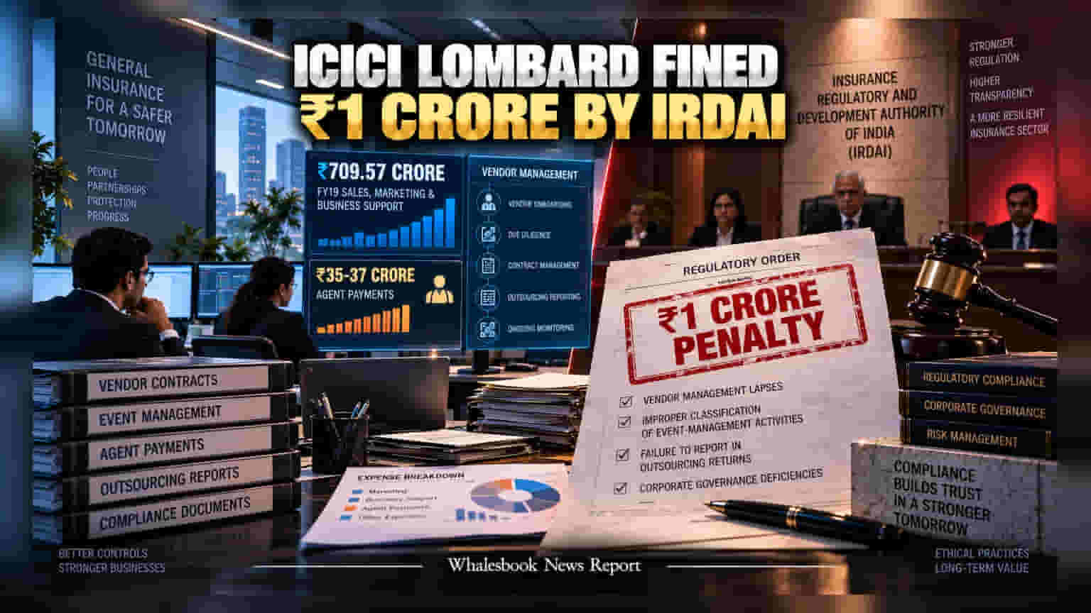 ICICI Lombard: IRDAI चा दणका! नियमांचे उल्लंघन केल्याप्रकरणी **₹1 कोटीचा** दंड
