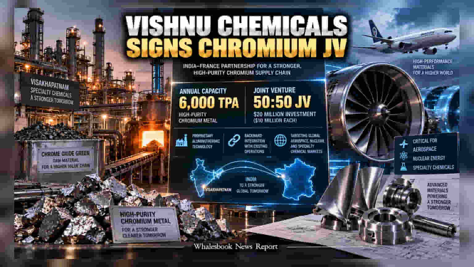 Vishnu Chemicals, DCX Chrome To Build $20 Million Chromium Plant