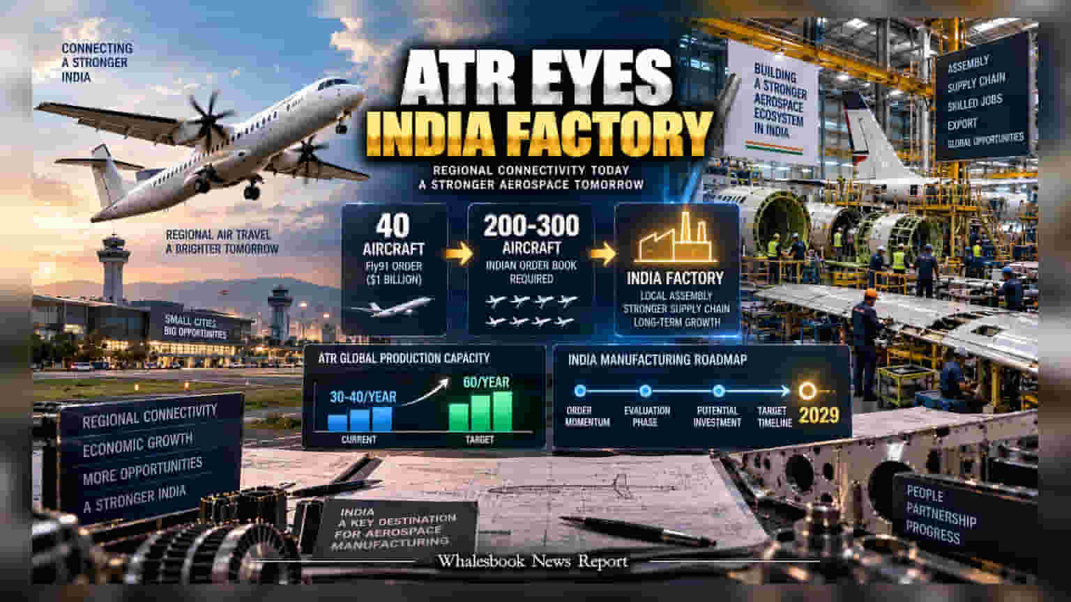 ATR Eyes India Assembly Line After $1 Billion Fly91 Deal