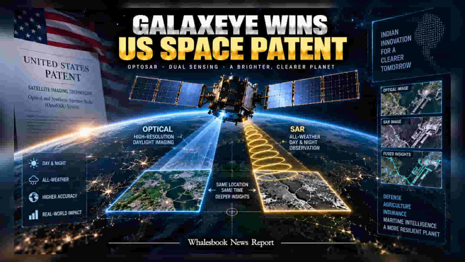 GalaxEye को मिली बड़ी कामयाबी: OptoSAR टेक्नोलॉजी के लिए मिला US पेटेंट