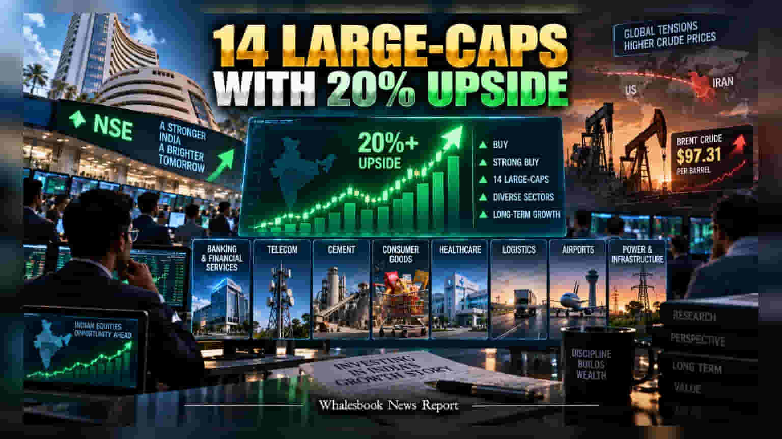 Large-Cap Stocks: इन 14 दिग्गज शेयरों में दिख रही **20%** से ज्यादा की तेजी, जानें निवेश का सही मौका