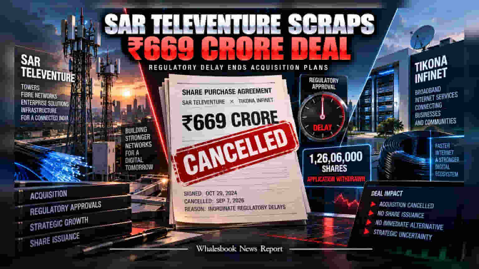 Sar Televenture Cancels ₹669 Crore Tikona Deal