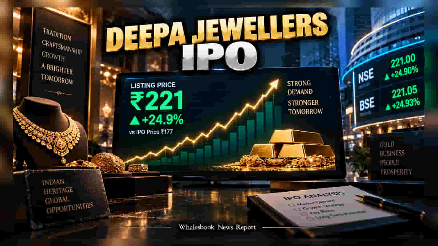Deepa Jewellers Lists at 25% Premium on Market Debut