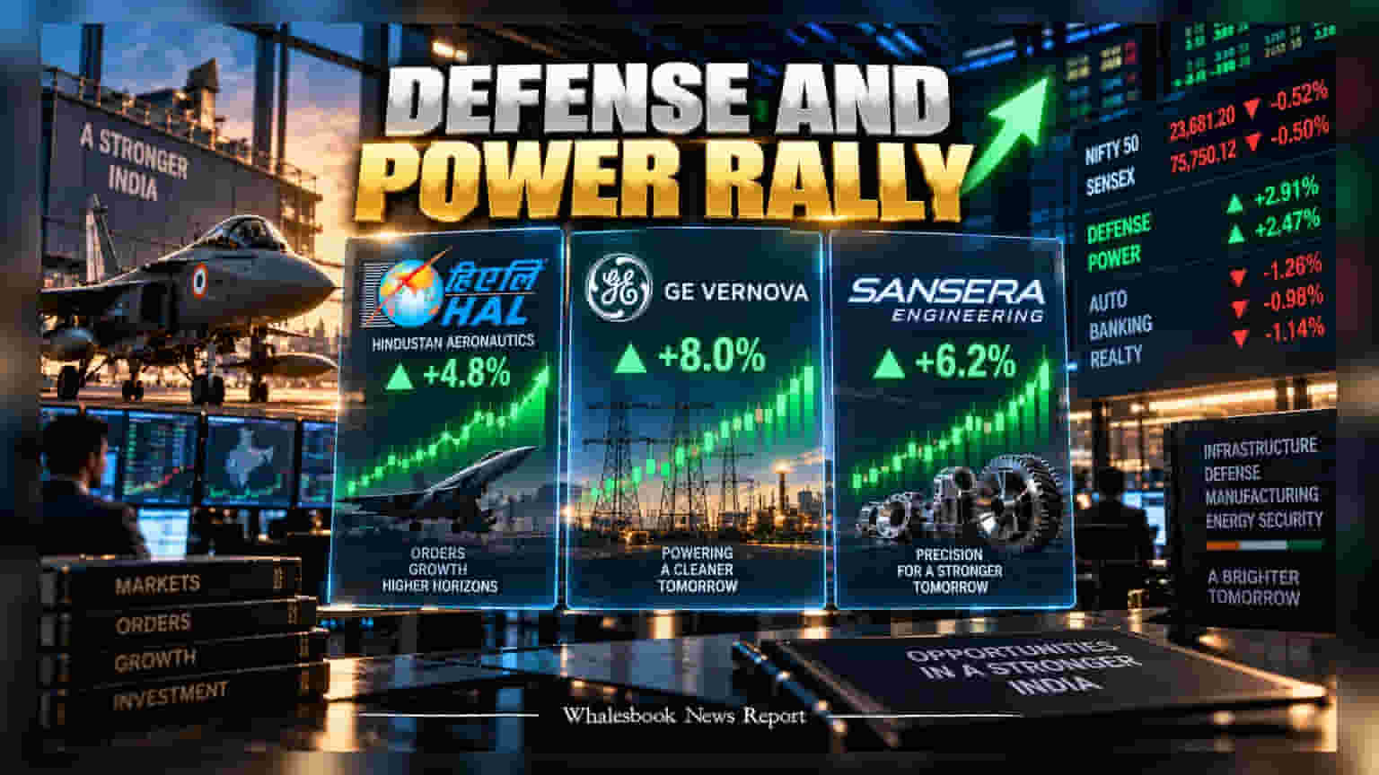 GE Vernova Jumps 8%, Sansera Hits 52-Week High as Power and Defense Lead