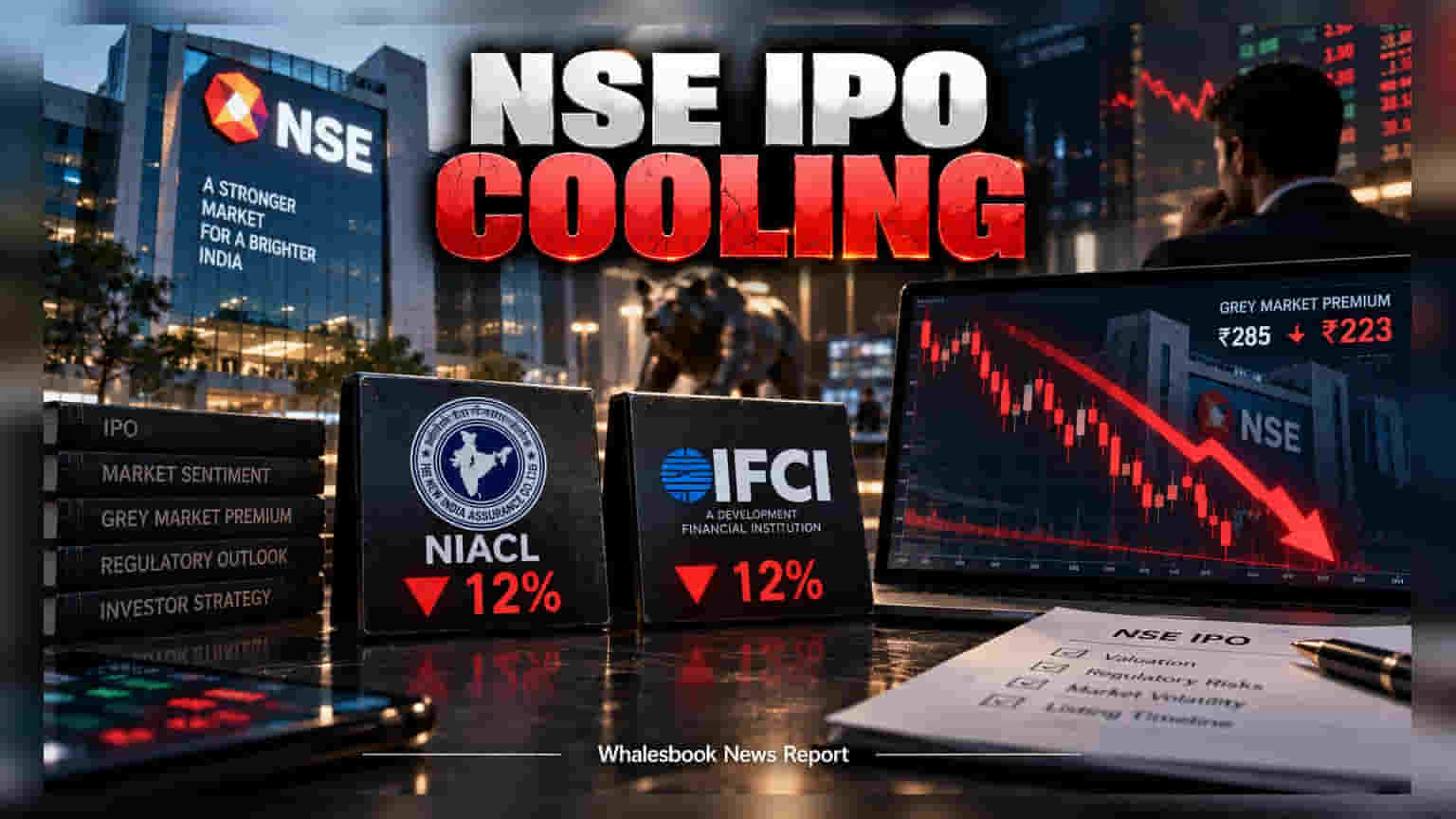 NIACL மற்றும் IFCI ஷேர் விலை கடும் சரிவு: NSE IPO-வின் கிரே மார்க்கெட் நிலவரத்தால் முதலீட்டாளர்கள் கலக்கம்