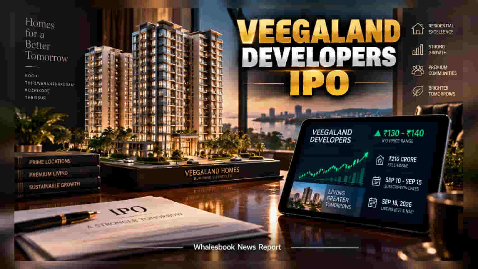 Veegaland Developers IPO: १० सप्टेंबरला गुंतवणुकीची संधी, जाणून घ्या प्राईस बँड आणि ब्रोकरेजचे मत