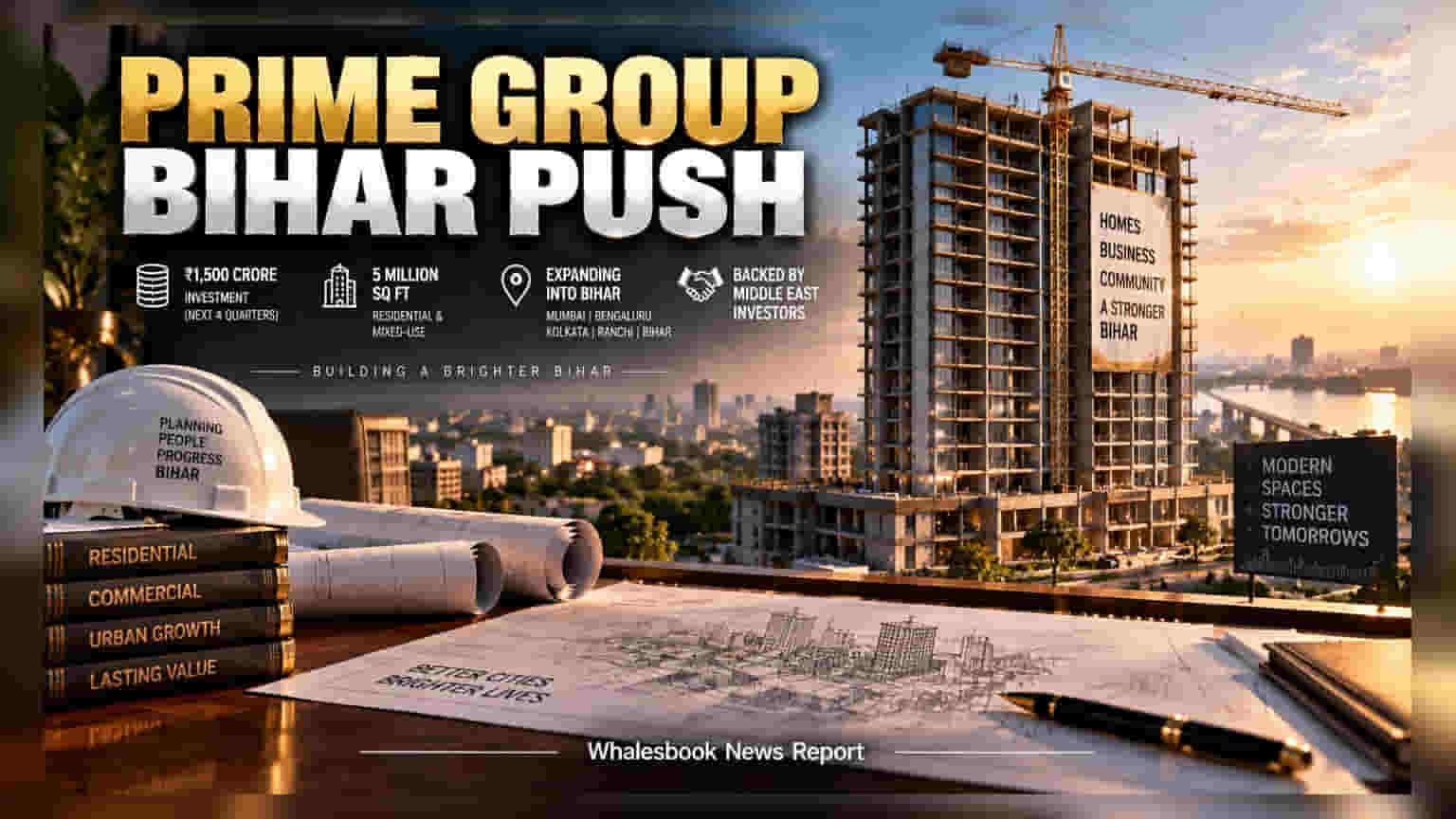 Prime Group: बिहारमध्ये रिअल इस्टेटचा मोठा धमाका, कंपनी करणार **₹1,500 कोटींची** गुंतवणूक