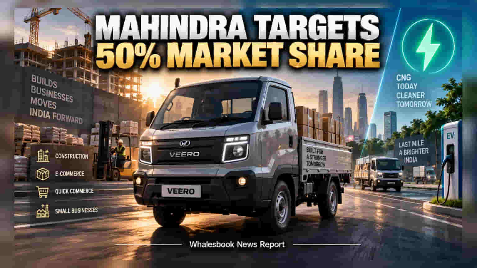 Mahindra Targets 50% Market Share In Small Pickups By FY27