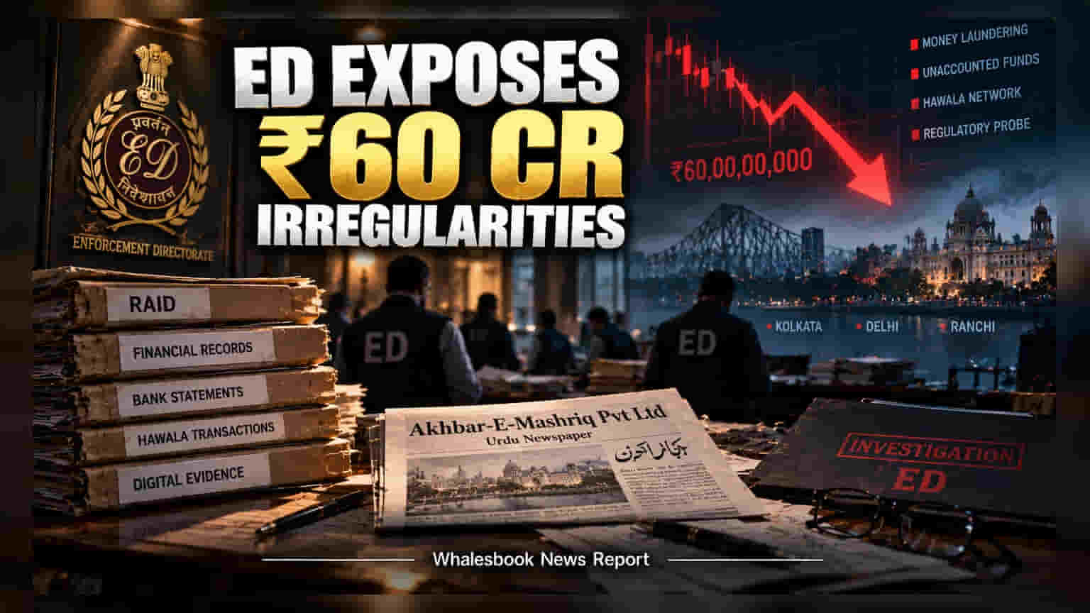 ED Raids Newspaper Linked to TMC MP Over ₹60 Cr Probe
