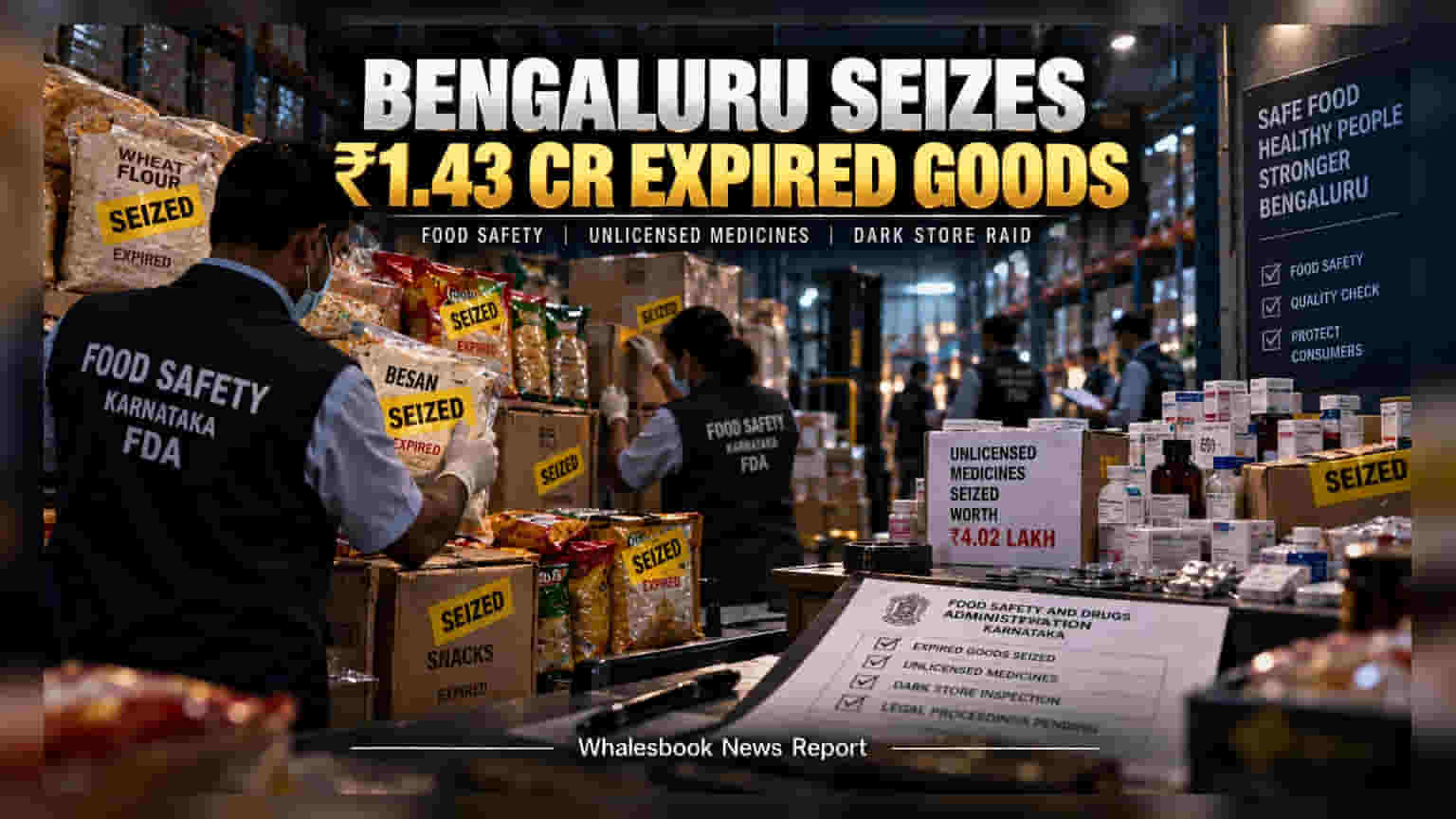 Bengaluru Seizes ₹1.43 Cr Goods, Amazon Units Cited