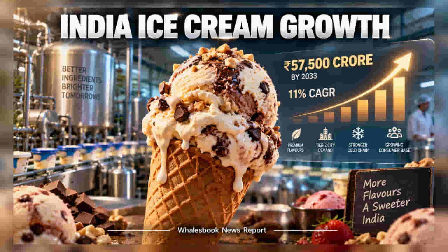 India Ice Cream Market Eyes ₹57,500 Cr by 2033 as Competition Heats Up