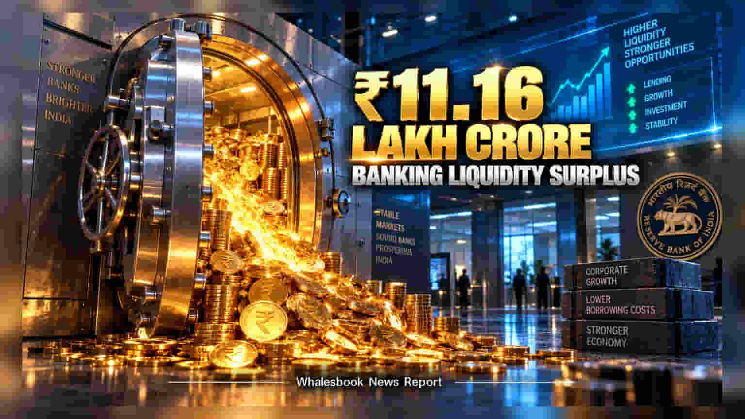 Indian Banking System Faces Rs 11 Lakh Crore Liquidity Surplus