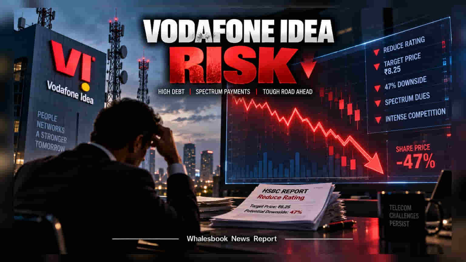 Vodafone Idea Faces 47% Downside Risk: HSBC Report
