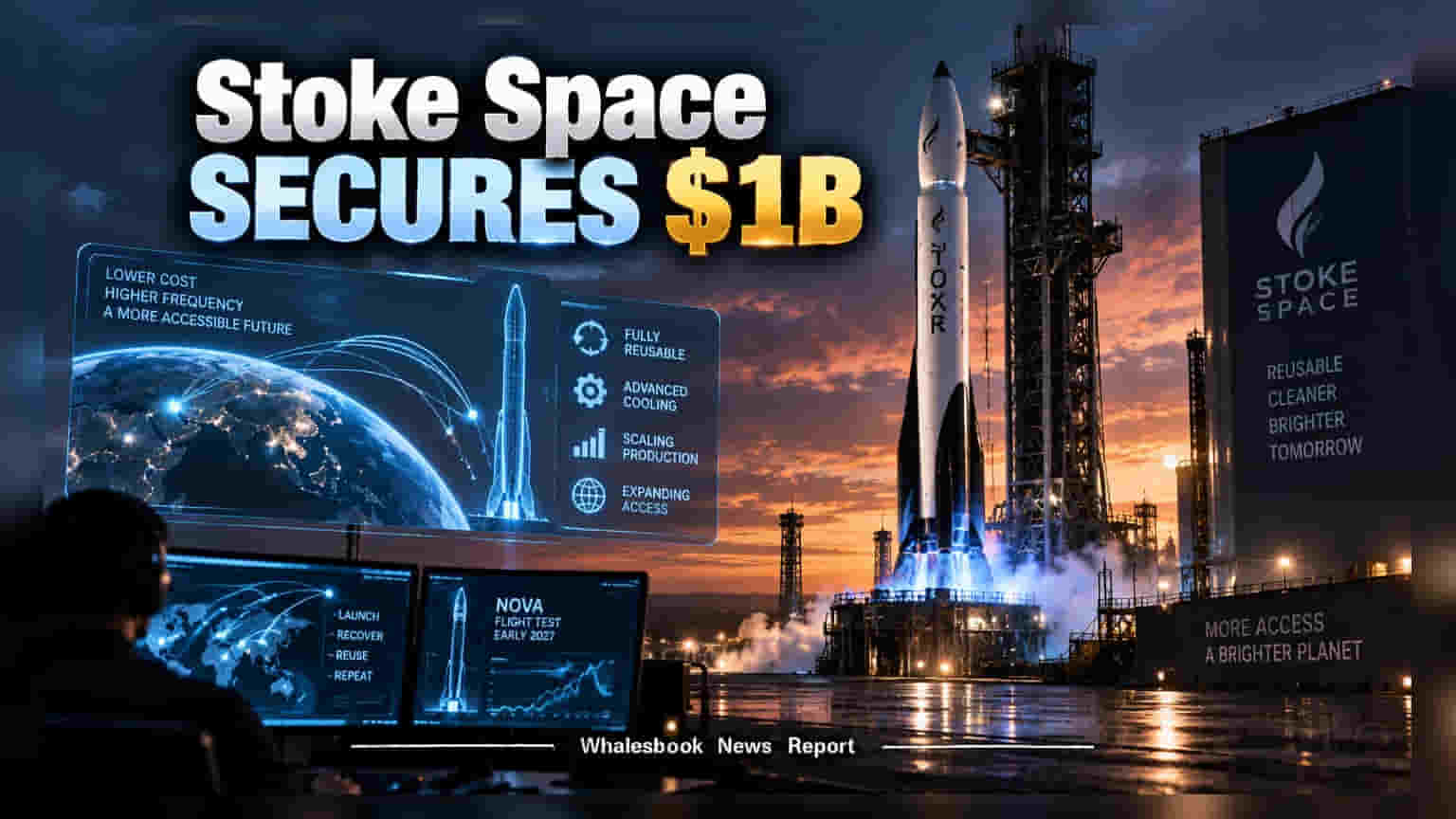 Stoke Space: એરોસ્પેસ સ્ટાર્ટઅપે મેળવ્યા **$1 અબજ**, રિયુઝેબલ રોકેટ માટે મોટું રોકાણ