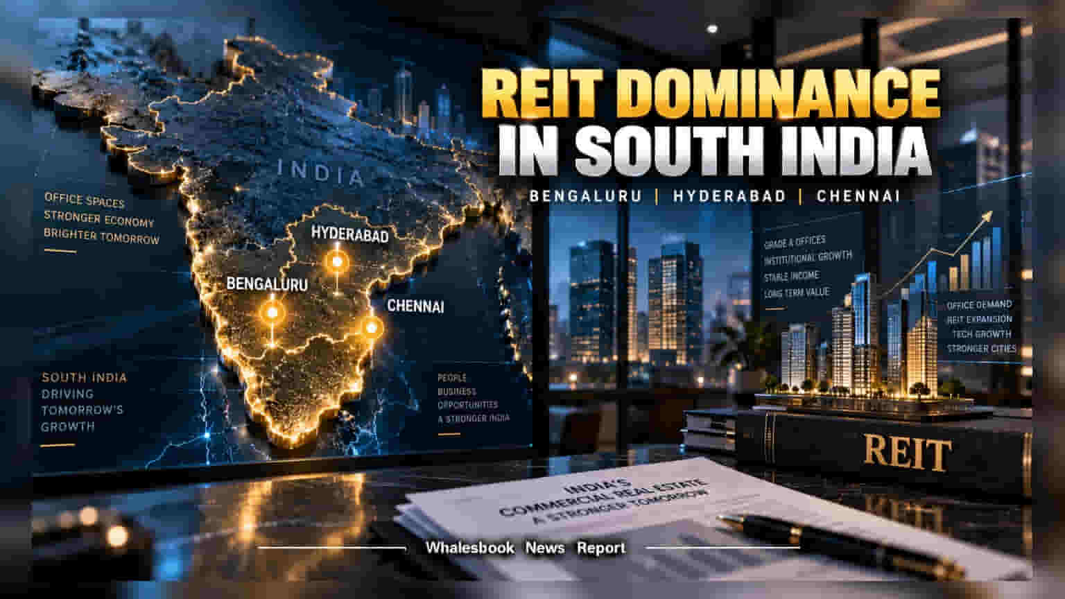 Indian REIT Market: દક્ષિણ ભારતના શહેરોનો દબદબો, **62%** ઓફિસ સ્પેસ આ ત્રણ શહેરોમાં કેન્દ્રિત