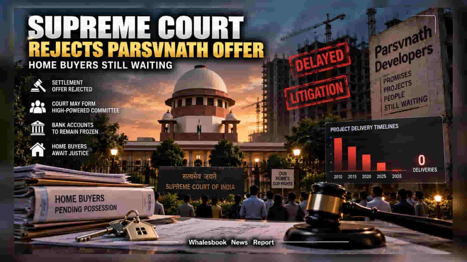 Parsvnath Developers: સુપ્રીમ કોર્ટનો કડક મિજાજ, સેટલમેન્ટ પ્લાન ફગાવી બનાવી હાઈ-પાવર કમિટીની ચીમકી