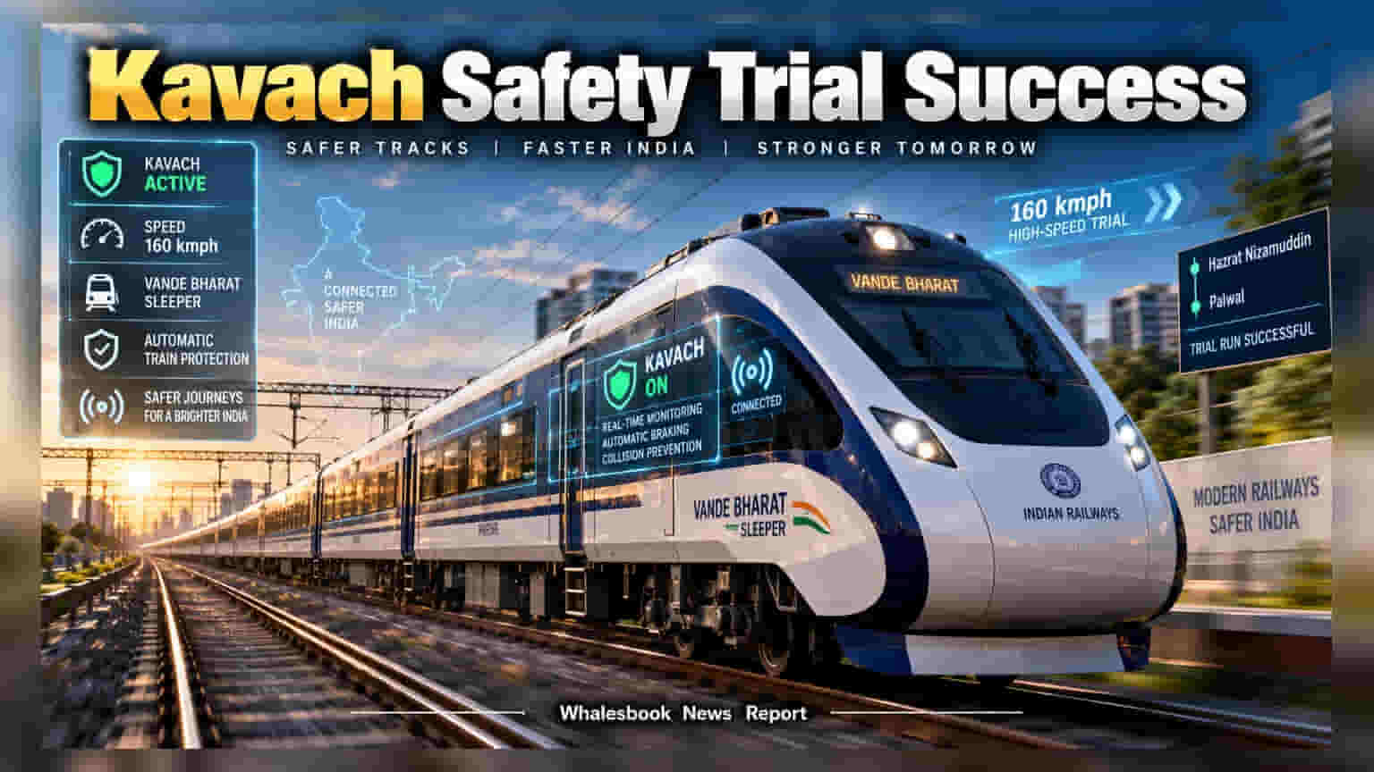 Indian Railways Tests Kavach Safety on Vande Bharat Sleeper