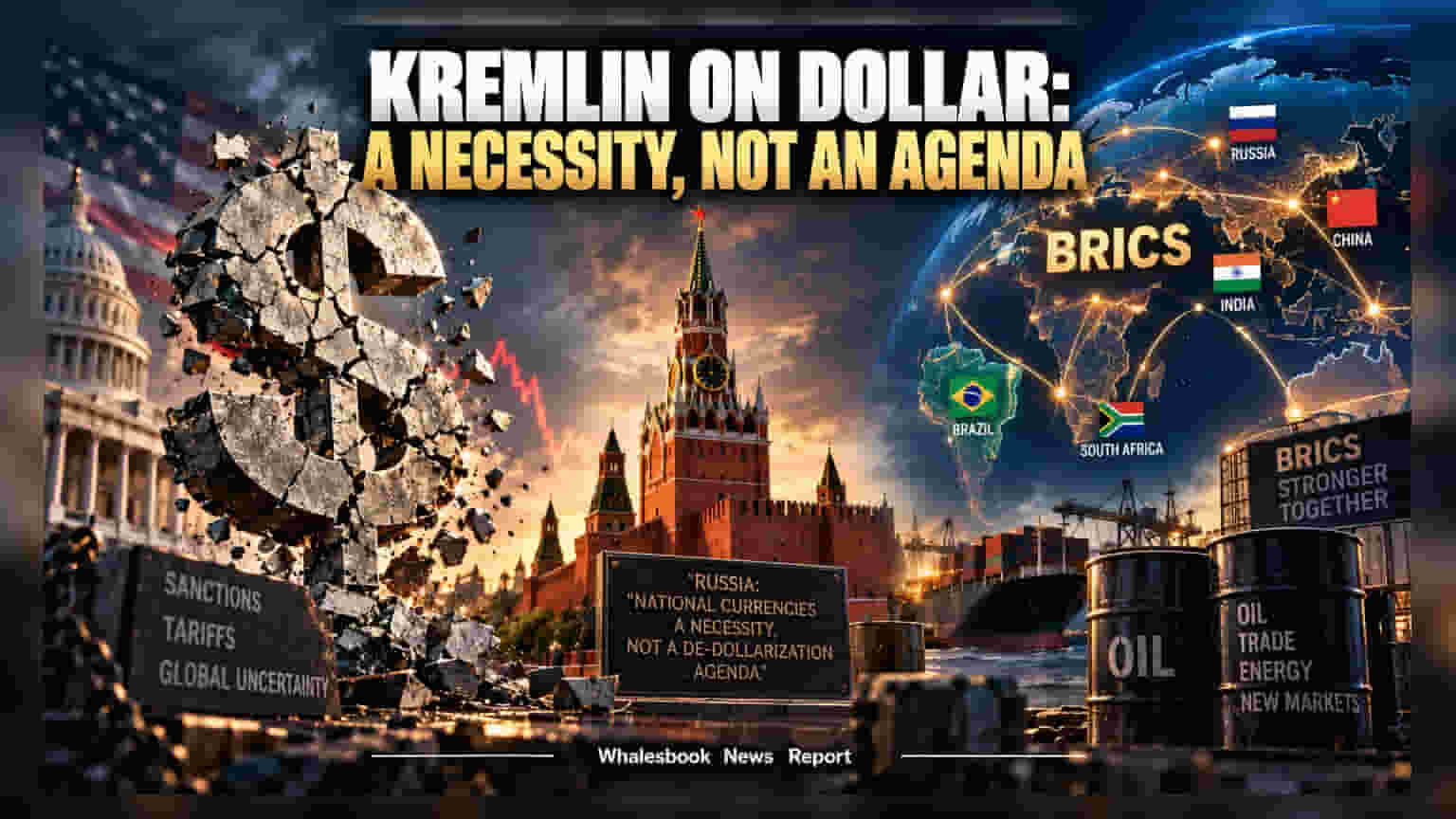 Kremlin Rejects De-Dollarization Plan Amid US Sanctions Threat