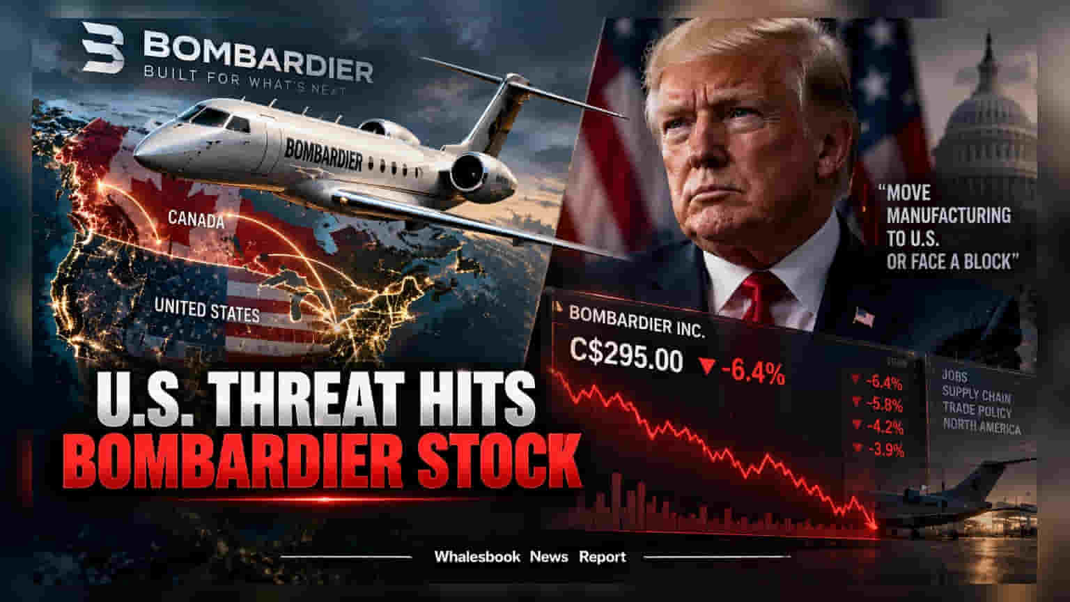 Bombardier Share Price: अमेरिकेची धमकी आणि शेअर्समध्ये घसरण, काय आहे गुंतवणुकीचे गणित?