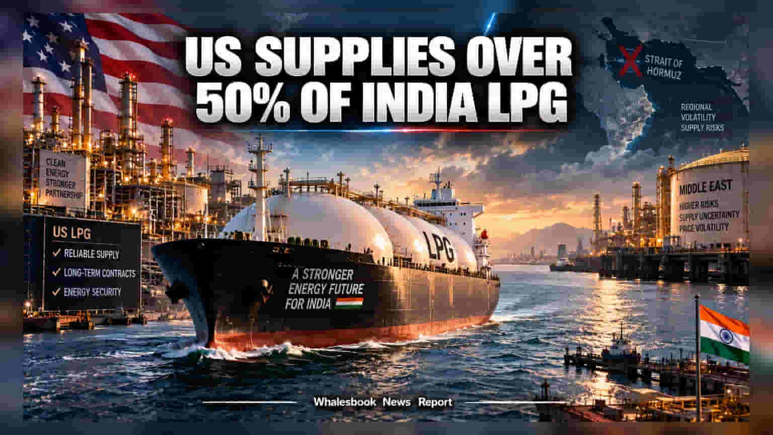 LPG Supply: ਭਾਰਤ ਨੇ ਬਦਲਿਆ ਸਪਲਾਈ ਰੂਟ, ਹੁਣ ਅਮਰੀਕਾ ਬਣਿਆ LPG ਦਾ ਮੁੱਖ ਸਪਲਾਇਰ
