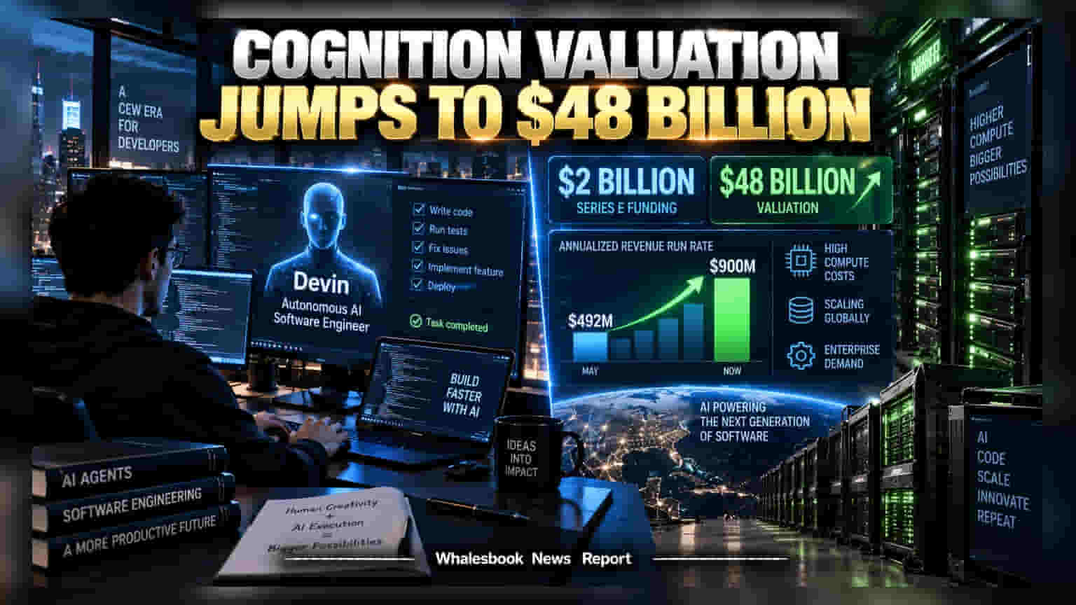 AI Coding Startup Cognition: $48 Billion மதிப்பீட்டை எட்டிய அதிரடி வளர்ச்சி!