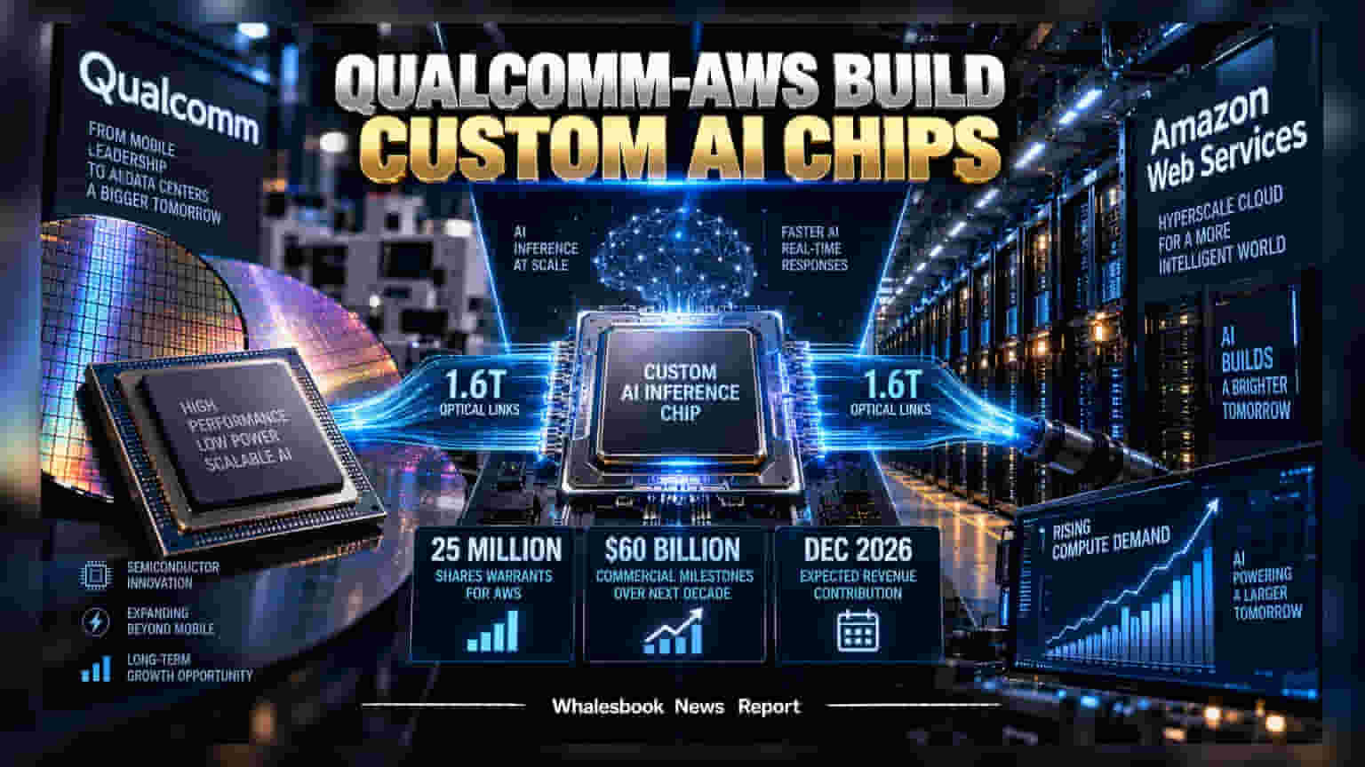 Qualcomm ਤੇ Amazon ਦੀ AI ਖੇਤਰ ਵਿੱਚ ਵੱਡੀ ਭਾਈਵਾਲੀ, Amazon ਨੂੰ ਜਾਰੀ ਕੀਤੇ **2.5 ਕਰੋੜ** ਸ਼ੇਅਰ ਵਾਰੰਟ