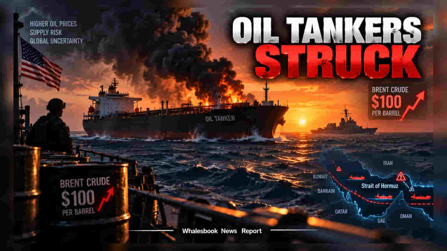 Brent Crude Nears $100 After US Strikes Iranian Tankers