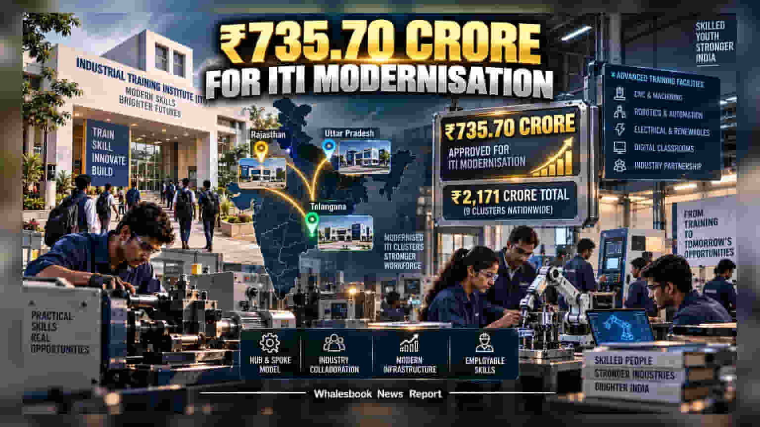 PM-SETU Clears ₹735.70 Crore for ITI Clusters in 3 States