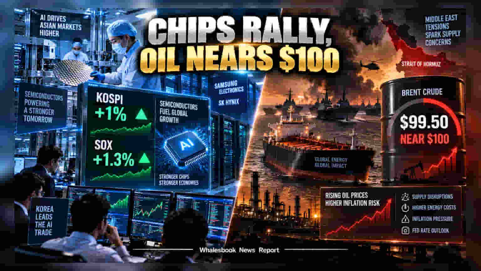 Asian Tech Stocks: AI ਦੀ ਚੜ੍ਹਤ ਨਾਲ ਵਧੀ ਰੌਣਕ, ਪਰ $100 ਦੇ ਨੇੜੇ ਪਹੁੰਚੇ Crude Oil ਨੇ ਵਧਾਈ ਚਿੰਤਾ