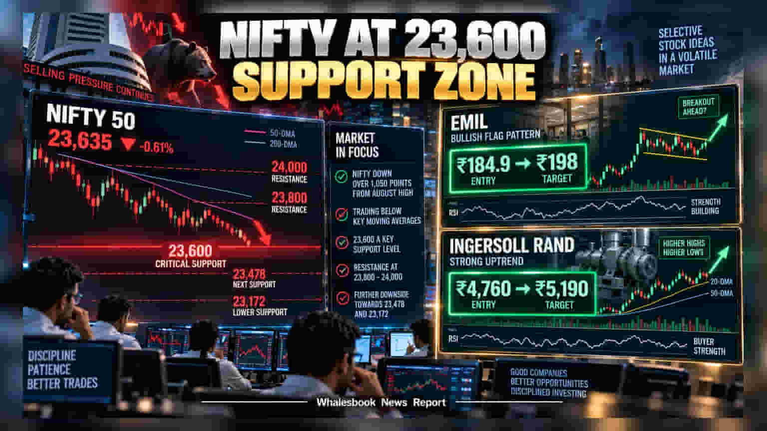 Nifty 23,600 'ਤੇ ਟਿਕਿਆ, HDFC Securities ਨੇ ਇਨ੍ਹਾਂ ਦੋ ਸ਼ੇਅਰਾਂ 'ਤੇ ਰੱਖੀ ਨਜ਼ਰ