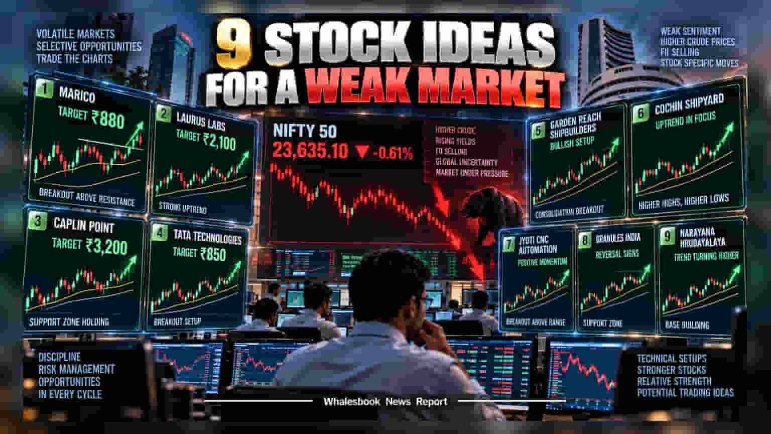Nifty 50 ਦੇ ਸੰਘਰਸ਼ ਦੌਰਾਨ ਇਨ੍ਹਾਂ 9 ਸ਼ੇਅਰਾਂ 'ਤੇ ਨਜ਼ਰ, ਕੀ ਵਧੇਗਾ ਮਾਰਕੀਟ ਦਾ ਦਬਾਅ?