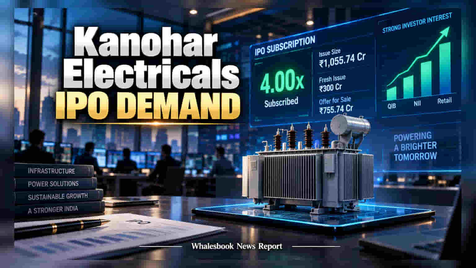 Kanohar Electricals IPO: ਦੂਜੇ ਦਿਨ ਹੀ 4 ਗੁਣਾ ਭਰਿਆ IPO, ਨਿਵੇਸ਼ਕਾਂ ਵਿੱਚ ਭਾਰੀ ਉਤਸ਼ਾਹ