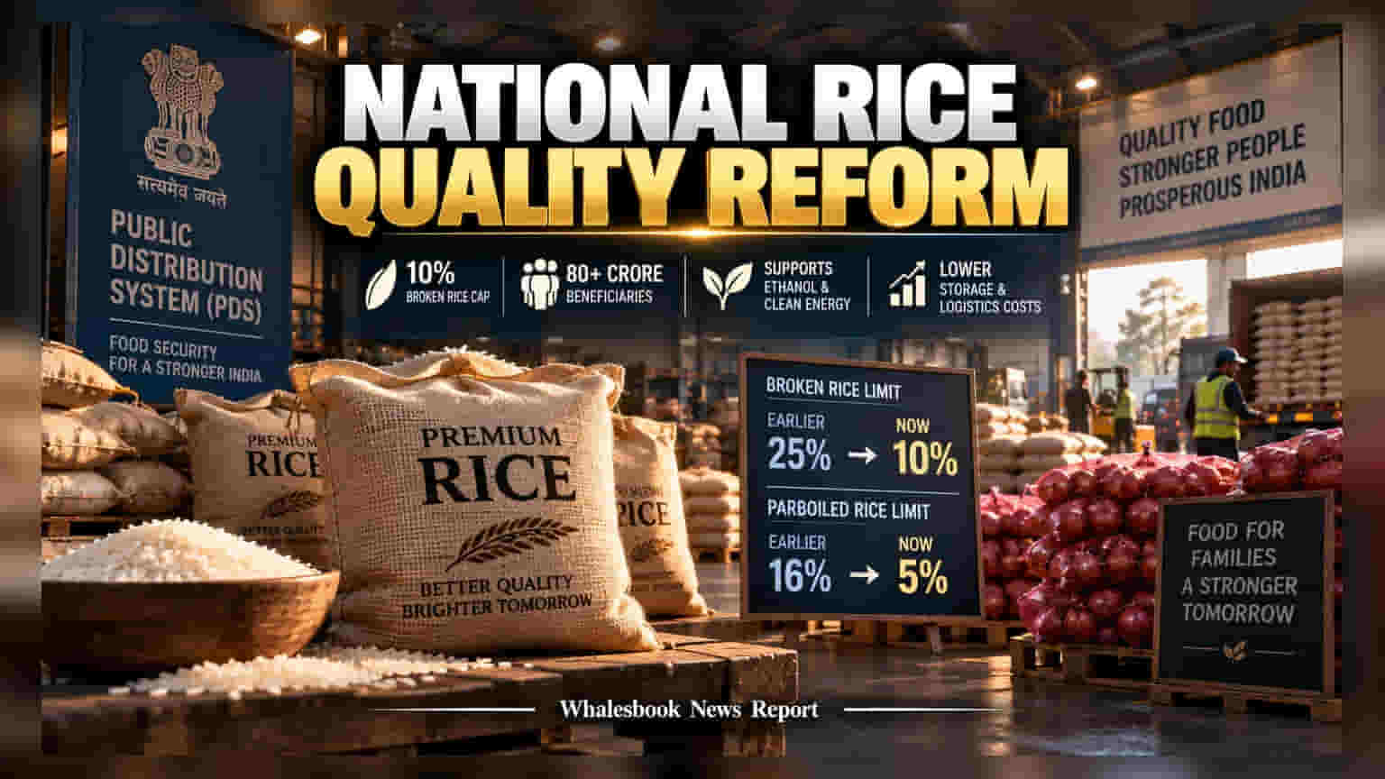PDS ਵਿੱਚ ਬਦਲਾਅ: ਸਰਕਾਰ ਨੇ Broken Rice ਦੀ ਲਿਮਿਟ **10%** ਕੀਤੀ, ਹੁਣ ਮਿਲੇਗਾ ਵਧੀਆ ਕੁਆਲਿਟੀ ਦਾ ਰਾਸ਼ਨ