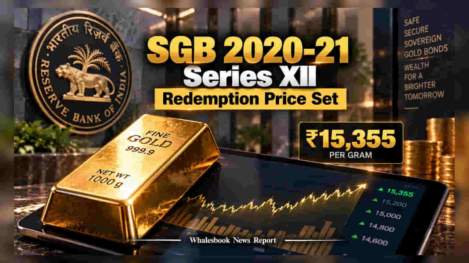 SGB 2020-21 Series XII Redemption: રોકાણકારોને મળી બમ્પર કમાણી, જાણો લેટેસ્ટ પ્રાઈસ અને ટેક્સનો નવો નિયમ