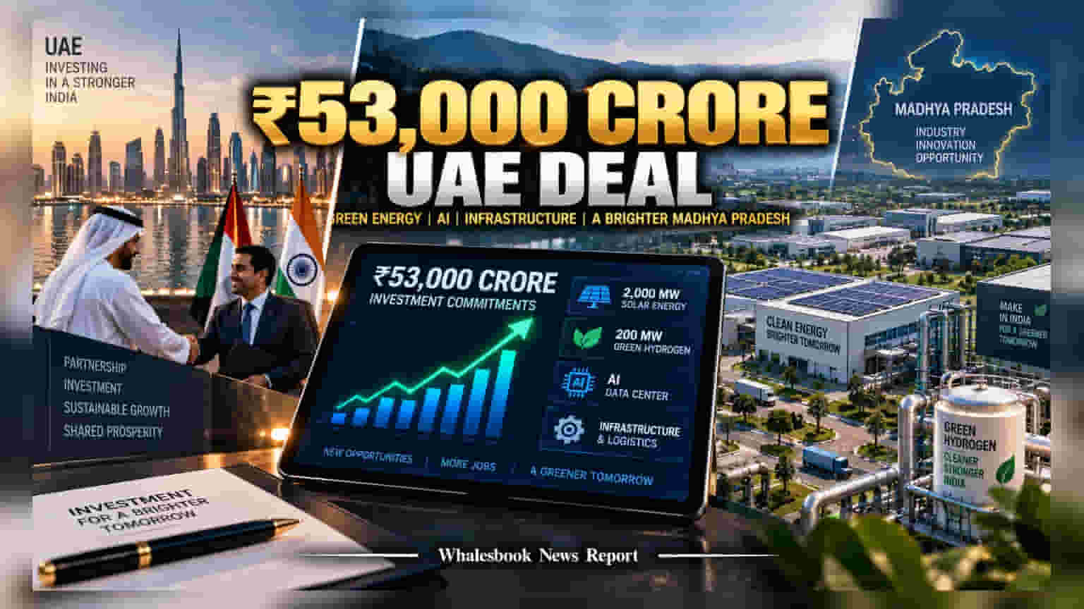 MP Signs ₹53,000 Crore UAE Deals For Energy And AI Projects