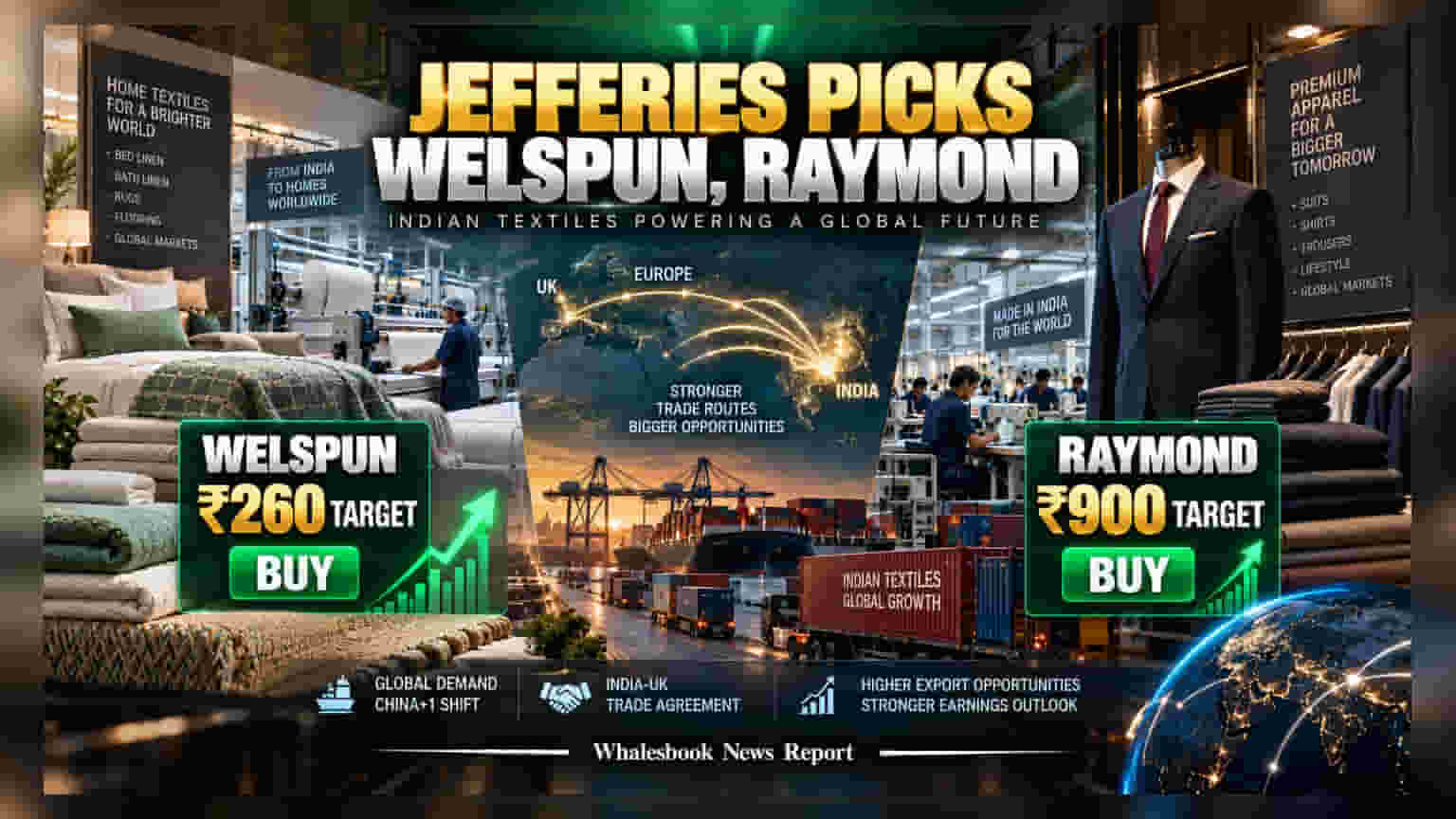 Jefferies Sets Targets for Welspun Living, Raymond Lifestyle