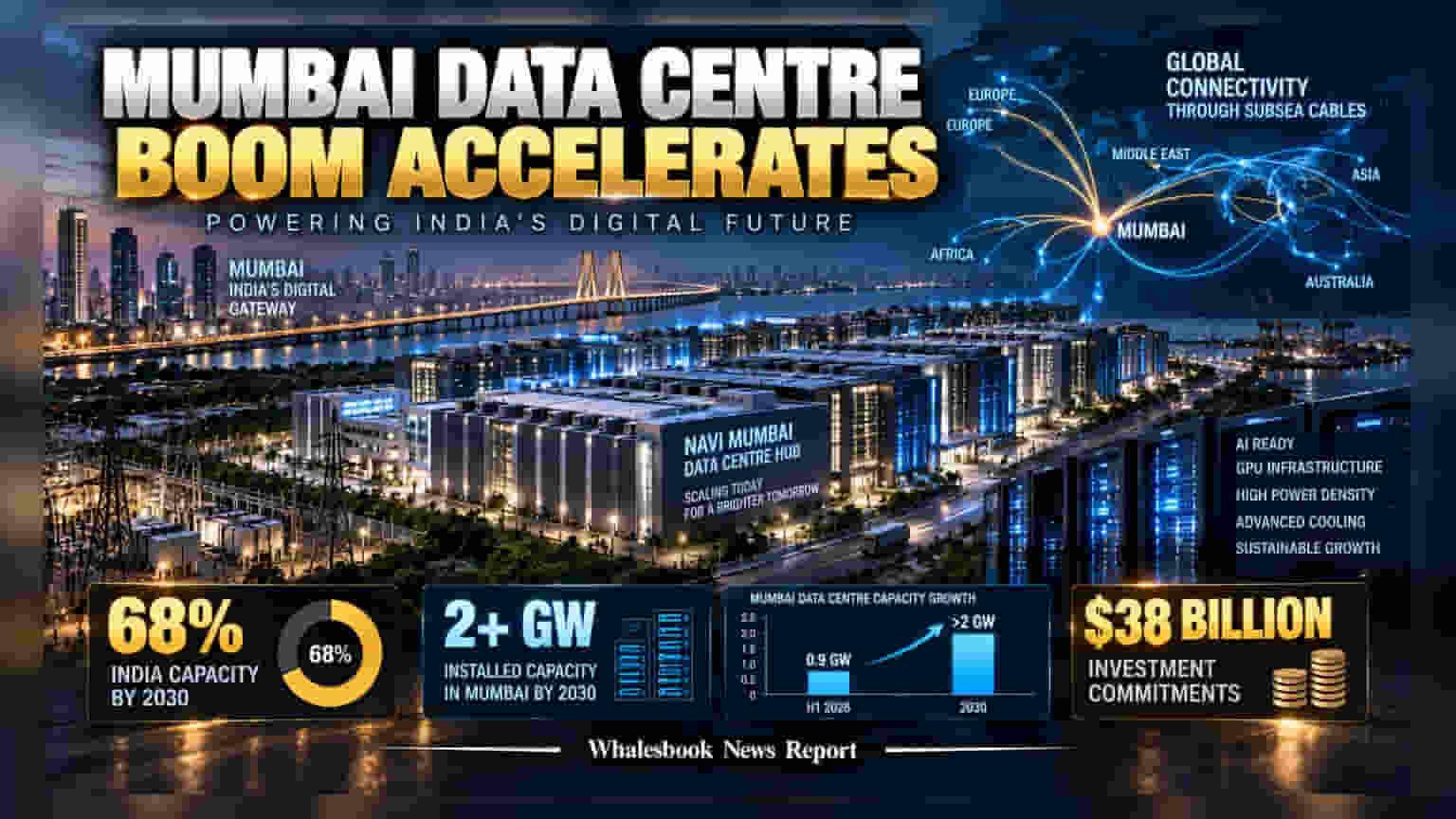 Mumbai to Command 68% of India's Data Centre Capacity by 2030