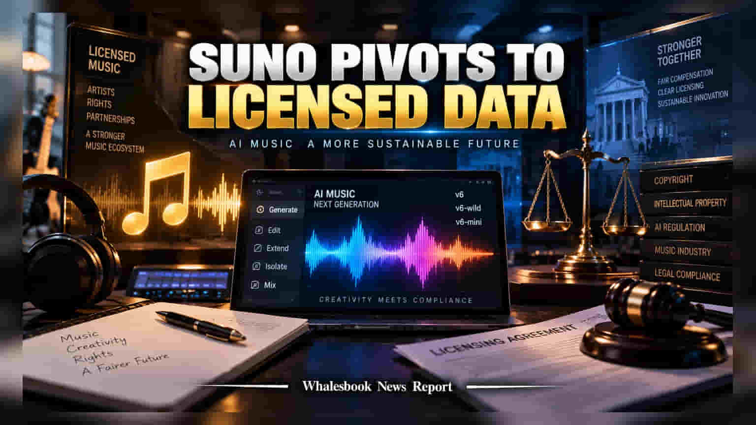 Suno Launches v6 AI Music Model Using Licensed Data