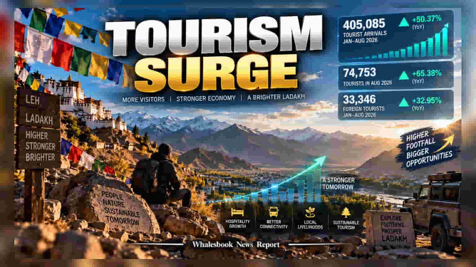Ladakh Tourism Records 405,000 Arrivals in First Eight Months