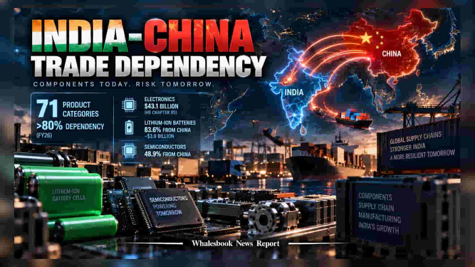 India-China Import Dependency Deepens Across 71 Critical Goods